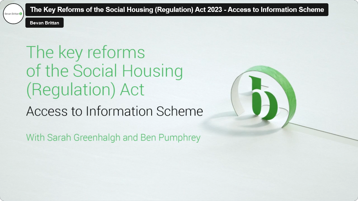 Screenshot 2024 02 07 at 16 33 21 The Key Reforms of the Social Housing Regulation Act 2023 Access to Information Scheme